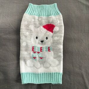 NWOT Small Dog Sweater with Holiday Polar Bear. Size S